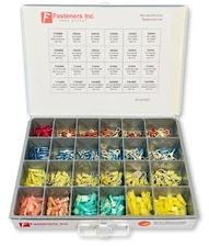 501 PCS Nylon Insulated Electrical Connector Ring Terminal Kit / Assortment Pico