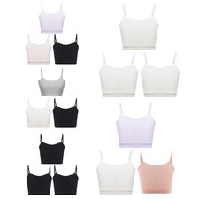 Kids Girls Crop Top Dance Bra Bralette Sportswear Uniform Vest Cami Top Summer