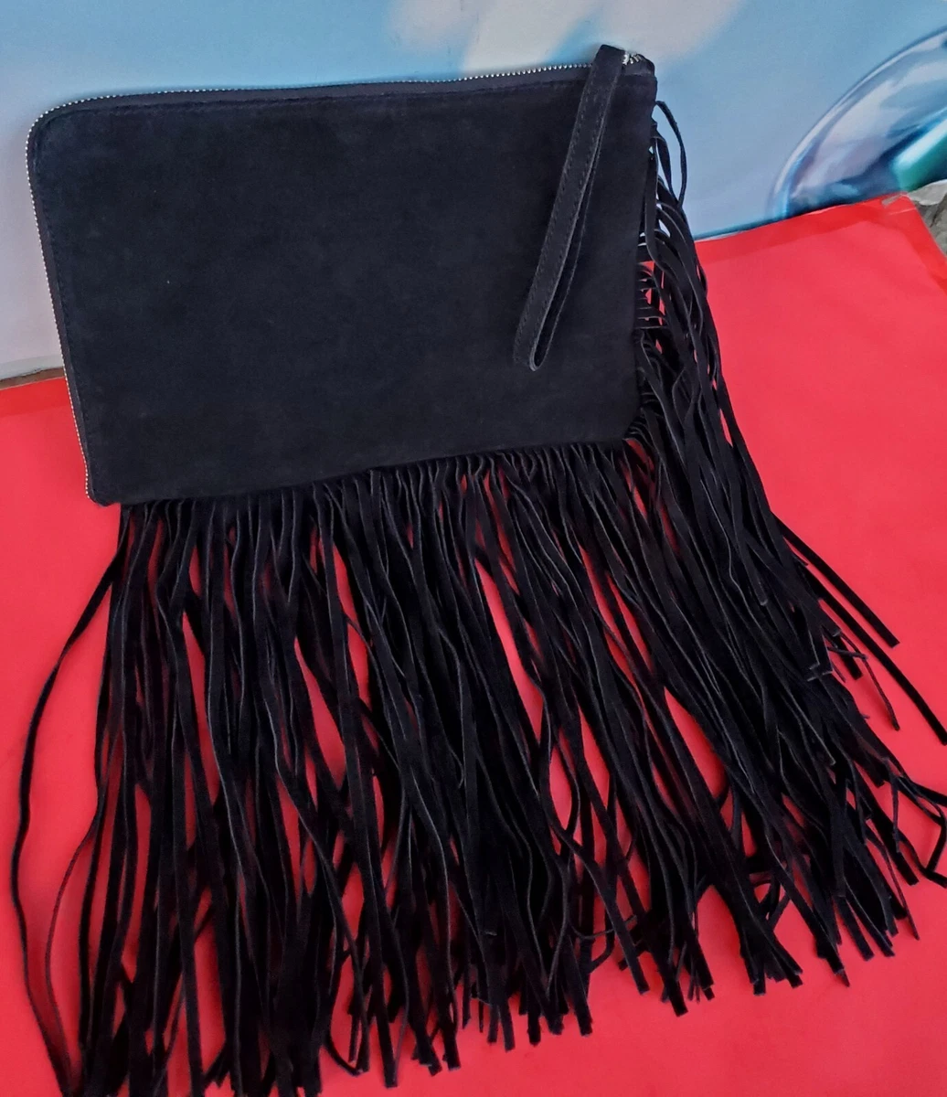 Fringe clutch bag sale