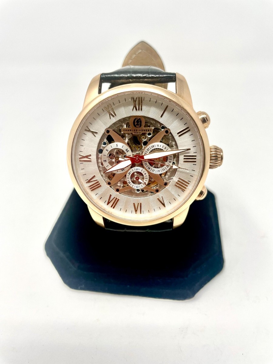 Charles Hubert Paris Watch Charles Hubert Paris: Mens White Dial Two-Tone Stainless  main image 2
