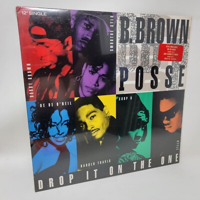 B Brown Posse Drop It On One Sealed Factory 12'' Vinyl Record Single free sleeve