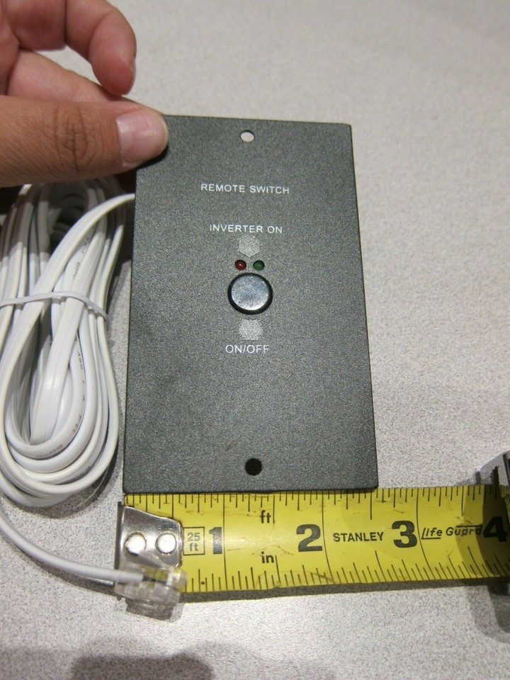 Power Inverter 10 Foot Remote On/Off Switch for PEAK 1200W / 2000W ...