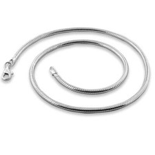 Men's, Women's Heavy 3.3mm Silver Snake Chain Necklace 925 Sterling Silver