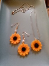 Sunflower jewelry sets for women