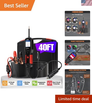 Auto Circuit Tester V200 - 40FT Reach with Diode, AC/DC & Resistance Modes