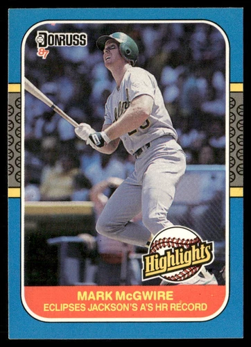 Mark McGwire 1987 Donruss Highlights #46 - Oakland Athletics
