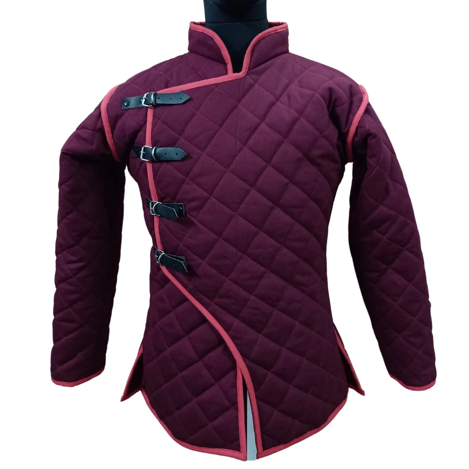 Chaleco Armadura Gambesón Medieval Vikingo - Equipo de Protección de Algodón Duradero para LARP, Foto 2 de 4