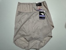 NWT Bali Skimp Skamp Brief Panties 2633 Size 6 Rosewood Beige 2 PAIRS