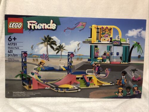 LEGO Friends Skate Park 41751 Building Toy Set New Sealed Shelf Worn
