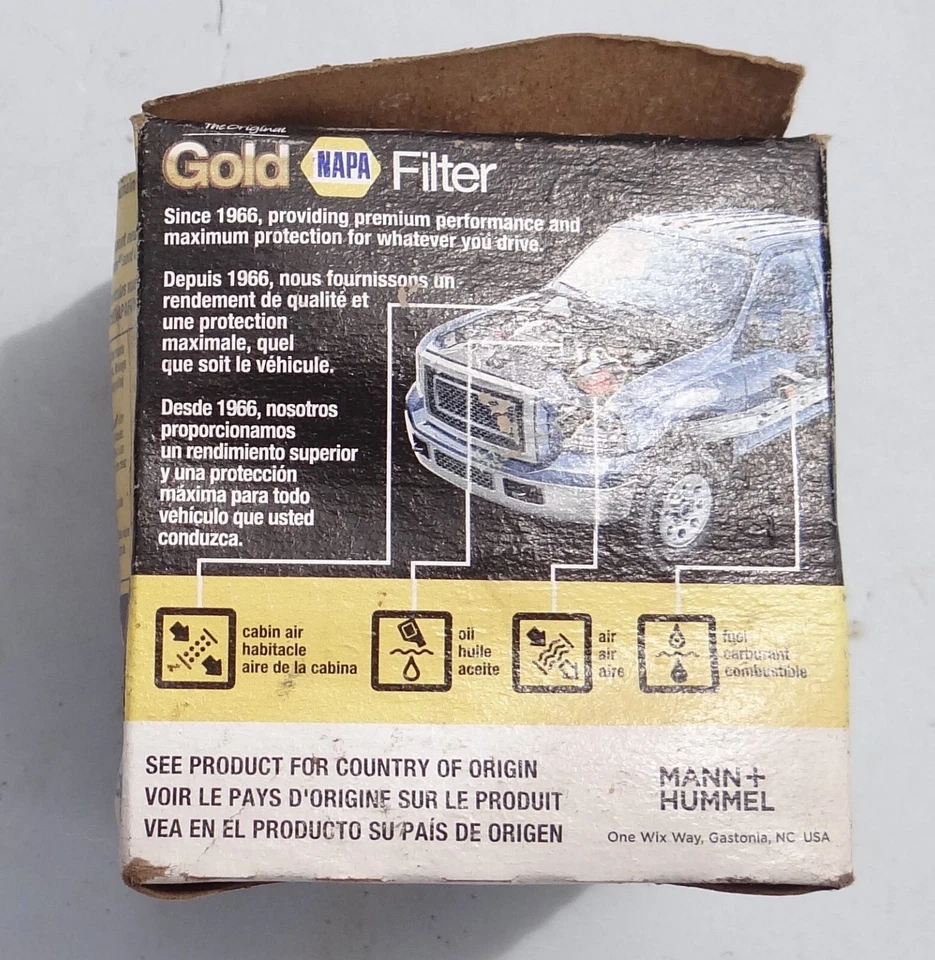 Nuevo en caja Filtro de aceite Napa Gold 1365 último modelo Maza Infinity Nissan Altima etc... Foto 4 de 4