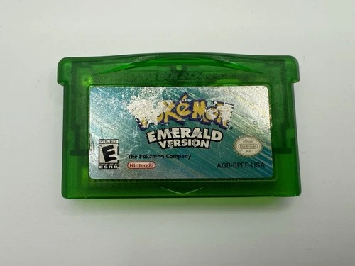 Pokemon Emerald GBA (Game Boy Advance, 2005) *New Battery* Authentic