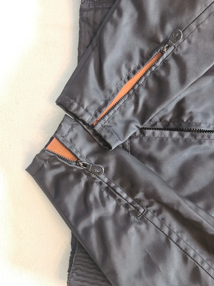 Chaqueta de carreras Harley Davidson para mujer mediana negra naranja cremallera completa bicicleta softshell Foto 3 de 4