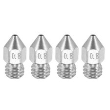 MK8 Nozzles 0.8mm 3D Printer Extruder Nozzle for 3mm Filament Pack of 4