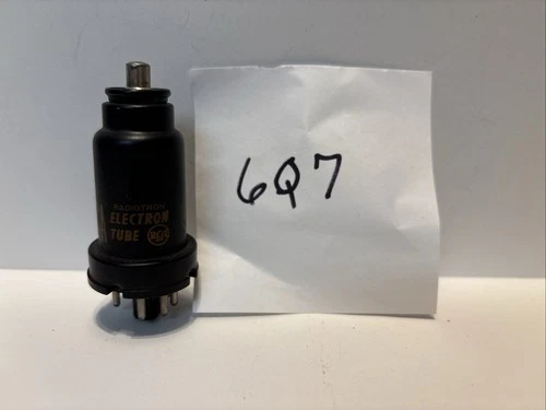 1 RCA 6Q7 Vacuum Tube - AVC Detector Amplifier for Vintage AM Radios, Tested
