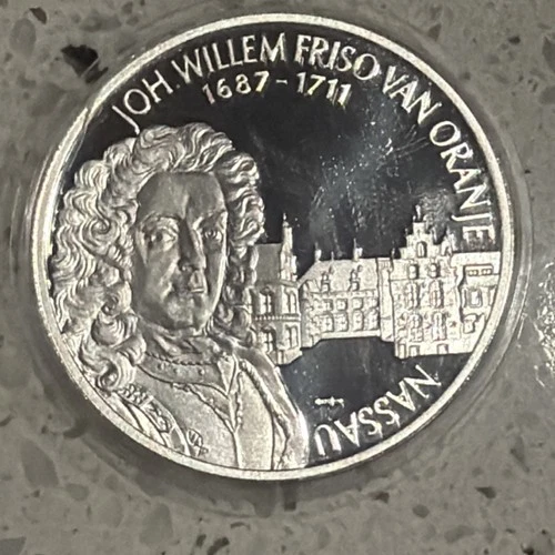 Silver Coin Netherlands Joh. Willem Friso van Nassau 27g Uncirculated 1 oz