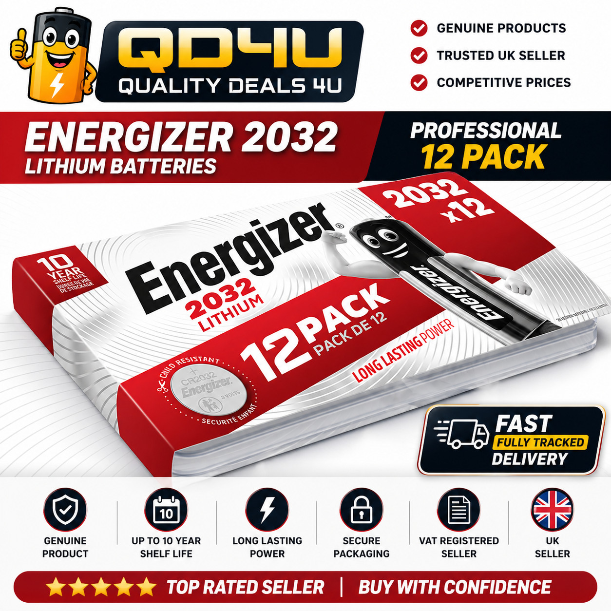 Energizer Cr2032 Lithium Coin Batteries – Pack Of 6 - Image 4