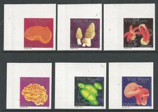VIET NAM 1996 MUSHROOMS. IMPERFORATE. MINT NEVER HINGED.