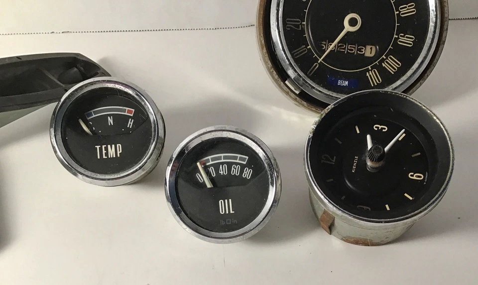 Lote De Medidores/Medidores/Espejos Automáticos De Colección Años 60 70 Ford Kienzle - Leer Descripción Foto 2 de 4