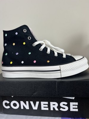 Chuck Taylor All Star Lift Jordan Polka Dots Platform Size 7 Kobe  Converse 