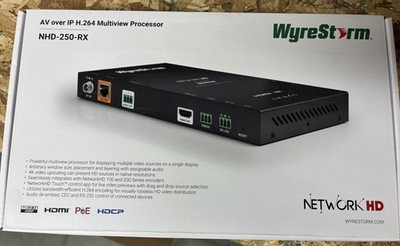 WyreStorm NHD-250-RX NetworkHD 200-Series AV Over IP H.264 Multiview Processor
