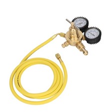⁺Nitrogen Pressure Gauge Regulator Test Kit Brass Inlet Outlet Connection With