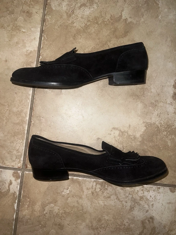 Salto bomba de camurça FERRAGAMO tamanho 9,5 - Imagem 3 de 4