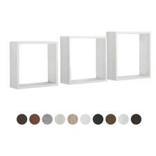 ÉTAGÈRES CUBIQUES MURALES LOT DE 3 CUBES MODULAIRES À CHOIX MOD. INCUBO SLIM