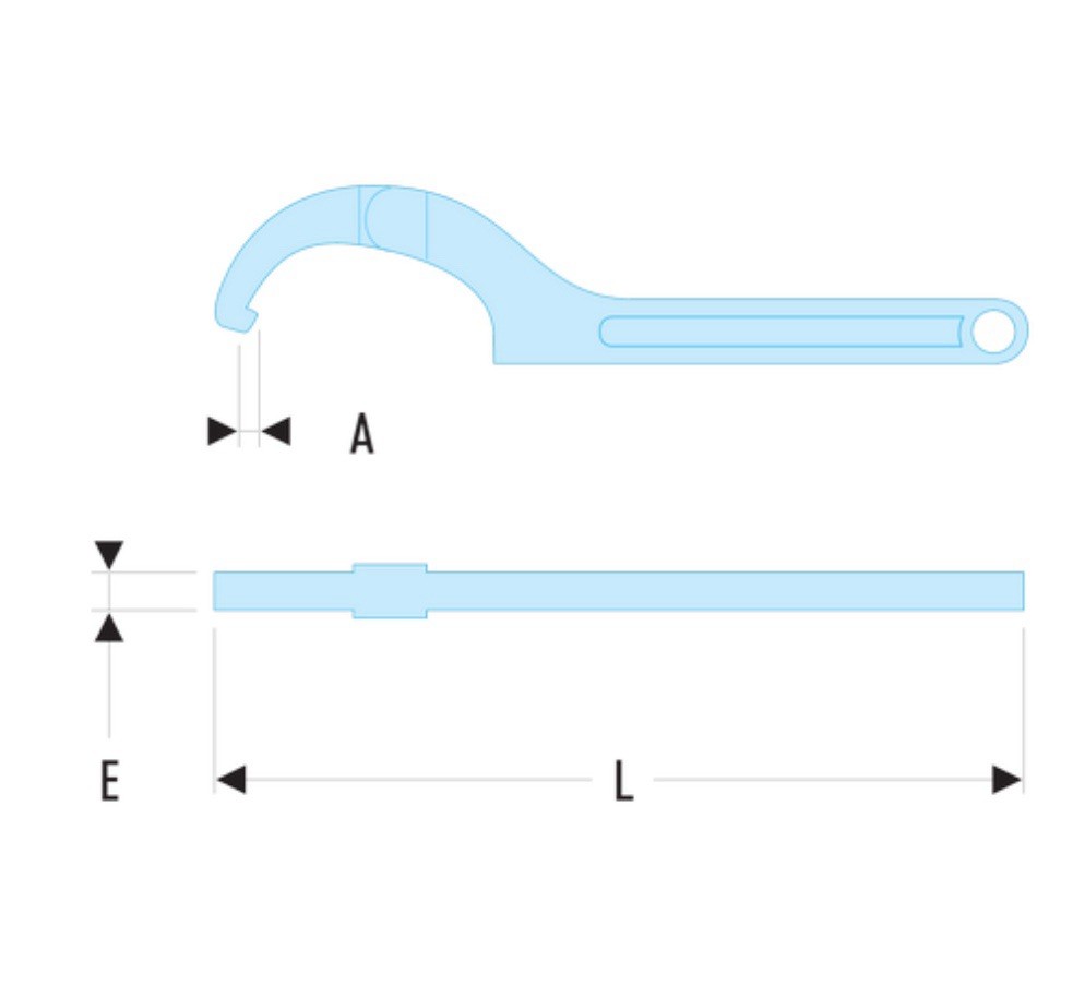 Clé articulée 4mm Facom 126A.50 avec capacité de serrage variable - 2