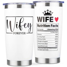 Gifts for Wife from Husband - Wedding Anniversary Women, 20 Ounces, Wifey