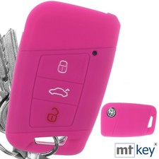 KEYLESS Schlüssel Hülle Pink für VW Passat B8 Arteon Skoda Kodiaq