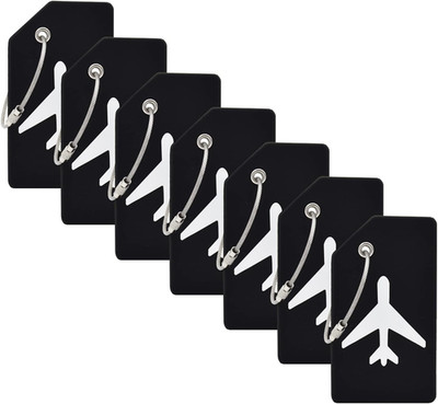 7 Pack Silicone Luggage Tag Baggage Handbag  Bag Tags with Name ID Card Perfect 
