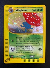 POKEMON VILEPLUME HOLO RARE (SWIRL) H31/H32 AQUAPOLIS ENGLISH EX on eBay
