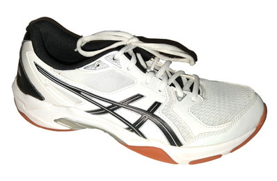 Asics Women s Gel Rocket Running Shoes White Black Training Sneakers Size 10