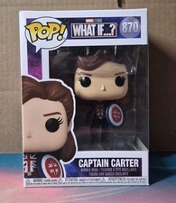 Funko Pop! Marvel 870 ¿Y si...? Figura exclusiva de Captain Carter GameStop
