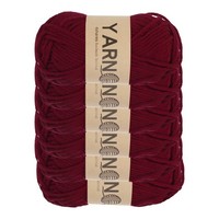 6 StüCk HäKelgarn FüR 1,8Mm Weinrot 5-Fach Acrylgarn , 328M