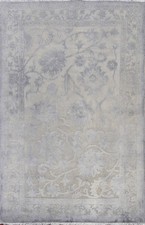 Alfombra Oriental Chobi Tallada Tinte Vegetal Lana Manchester Alfombra Hecha a Mano 4x6