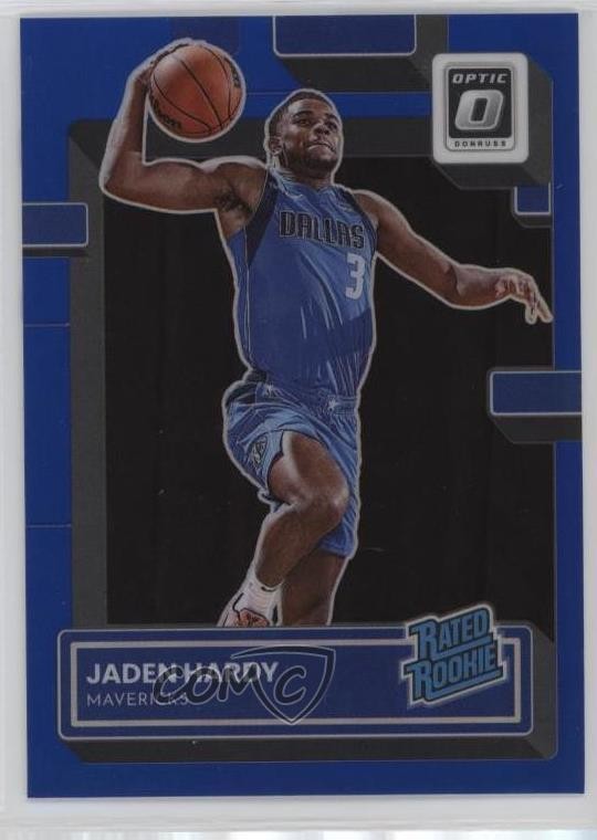 2022 Panini Donruss Optic Rated Blue Prizm 44/49 Jaden Hardy #248 Rookie RC 0n0t