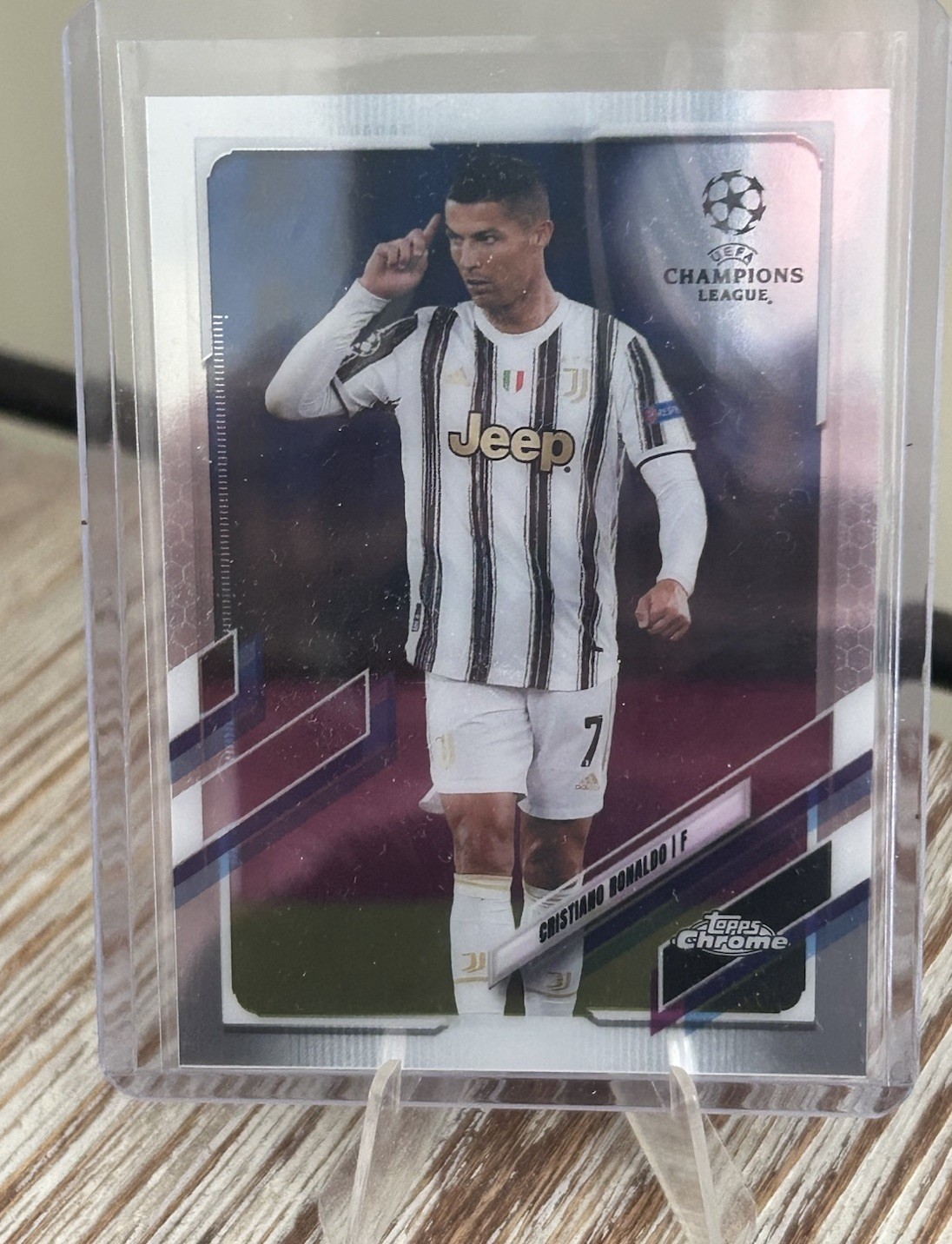 Cristiano Ronaldo 2020-21 Topps Chrome UEFA Champions League #100 Juventus
