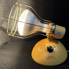 VINTAGE General Electric Deluxe Time-A-Tan Sun Tanner Lamp GE RSK6 Works ..