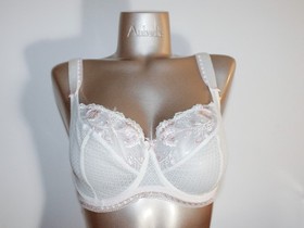 Aubade Paris Sample Nymphea Paradis White Lingerie Set 34E S