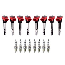 Eldor 8 Ignition Coils NGK Iridium IX Spark Plugs Kit for Audi R8 4.2L V8 11-15