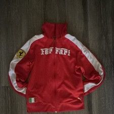 PUMA Scuderia Ferrari Mens Full Zip Track Jacket Red/White Size M