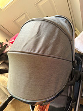 Grey Pushchair/Pram Hood Canopy Sun Cover