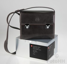LEICA SYSTEM CASE IN STONE GREY LEATHER LEICA NUMBER : 18761 AUDI DESIGN