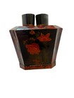 Yangjiang Lacquer Orchid and Bamboo Pattern Double-Compartment Tea Caddy — photo 1
