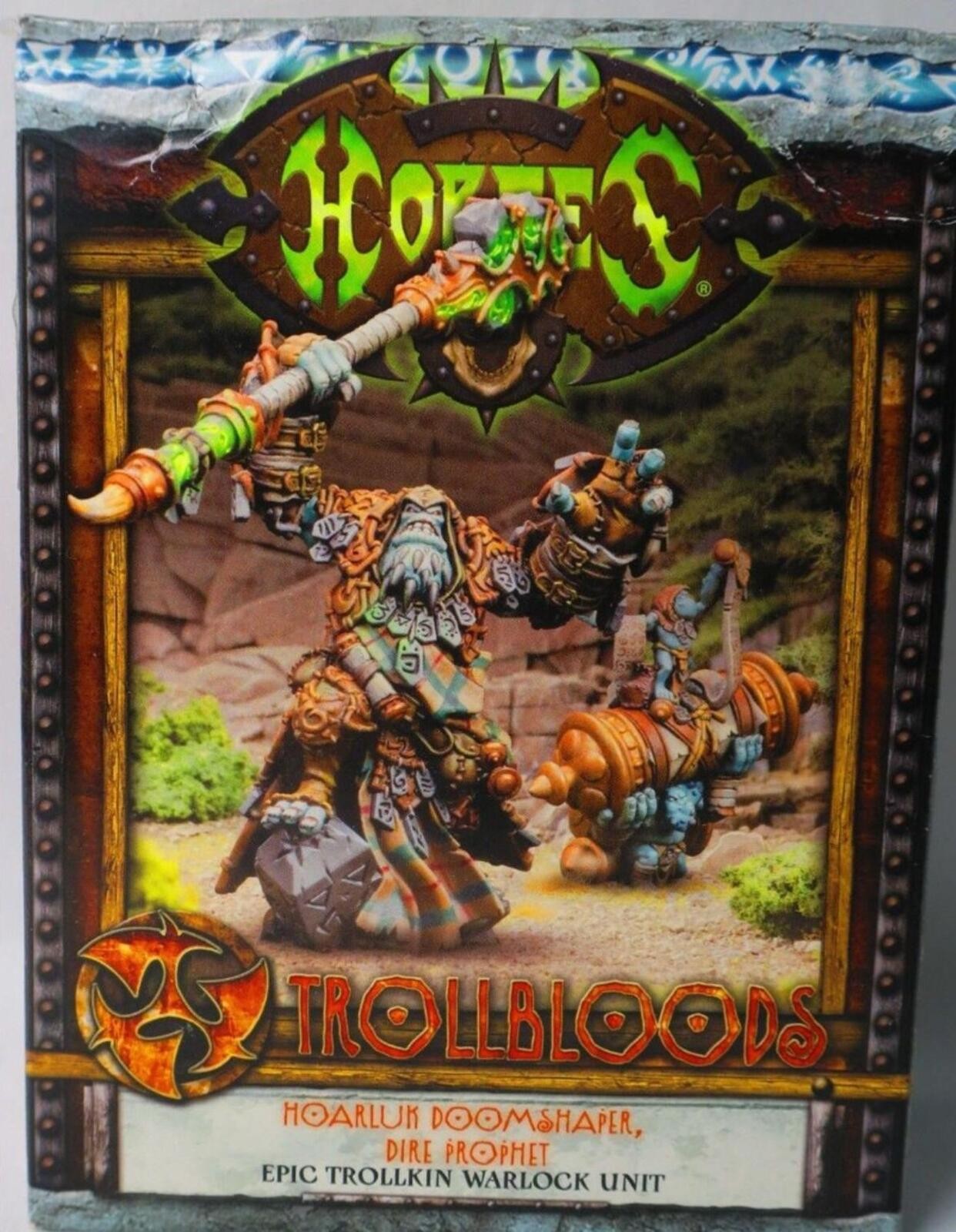 Trollbloods Hoarluk Doomshaper Dire Prophet Epic Trollkin Warlock Unit