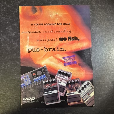 1996   DOD print ad   1990s Guitar Pedals Punkifier Grunge Death Metal ADV-23