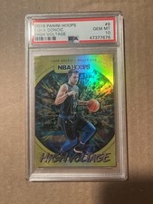 2019-20 Panini Hoops High Voltage #9 Luka Doncic Mavericks PSA 10 MINT