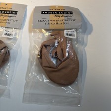 Angelo Luzio 622A Adult Size 7 Tan Canvas Ballet Slippers Dance Shoes NEW