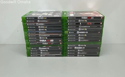 Lot of Untested Assorted Xbox One Sports Video Games *Read Description*